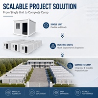 Maison mobile modulaire préfabriquée en kit, conteneur habitable compact avec salle de bain et toilettes