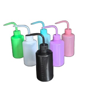 <b>Plastic</b> Lash Rinse <b>Bottle</b> 250ml Round <b>Squeeze</b> <b>Bottle</b> For Eyelash Cleaning Tools - Product Image 5