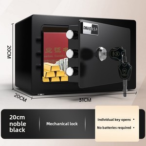 Onnais lớn tất cả các thép chống trộm cơ khí mật khẩu an toàn với chìa khóa khóa Khóa nhập ký gửi hộp cho nhà hoặc khách sạn sử dụng - Product Image 6
