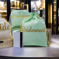 Sacs à cordon en satin de soie personnalisés de luxe, petits sacs cadeaux doux au toucher pour les emballages de cadeaux de mariage et de festivals