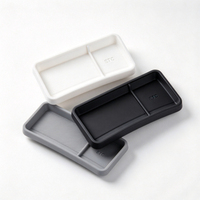 Boîte de rangement arrière en silicone pour Tesla Model 3 Highland Model Y Juniper, support de tableau de bord, plateau pour boîte à mouchoirs, panneau ECT