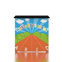 Comptoir promotionnel pliable en aluminium Gasser, pratique et compact, pour les présentoirs de magasin et les tables de marketing