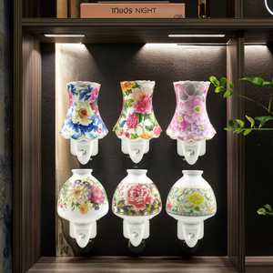 GL-TC05 OEM ETL CE ROHS BS vườn hoa gốm ánh sáng ban đêm cho phòng khách Đèn trang trí và tốt cho sức khỏe - Product Image 1