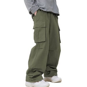 Produttore di <span class=keywords><strong>pantaloni</strong></span> Cargo con paracadute da <span class=keywords><strong>uomo</strong></span> tuta da ginnastica Multi-tasca <span class=keywords><strong>pantaloni</strong></span> larghi e dritti da <span class=keywords><strong>uomo</strong></span> - Product Image 3
