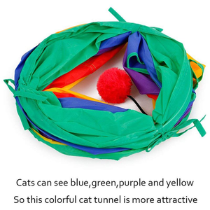 Giocattoli pieghevoli su misura all'ingrosso del cucciolo all'aperto del gioco dell'interno del cucciolo del <span class=keywords><strong>Tunnel</strong></span> lungo giocattoli dell'animale domestico - Product Image 2