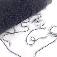 Hersteller 1,3 cm 13NM 100% Nylon Phantasie imitieren Nerz Haargarn Phantasie Garn für Stricks chal