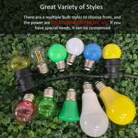 Ampoules LED E27 à haute luminosité et économie d'énergie 1W 2W 3W 5W, guirlande lumineuse pour l'extérieur, tente, patio, camping, décoration