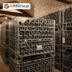 Palete de Aço Industrial Dobrável Galvanizado a Quente à Prova de Ferrugem para Armazenamento, Contêiner Portátil de Malha Colapsável - Product Image 6
