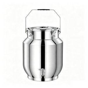 Contenitore Sigillato per Olio <span class=keywords><strong>in</strong></span> Acciaio Inox SUS 304 <span class=keywords><strong>di</strong></span> Grado Alimentare con Rubinetto - Product Image 4