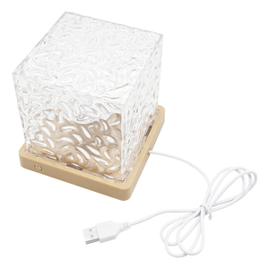 Lámpara de Mesa de Proyección de Luz Nocturna Ambiental con Patrón de Olas de Agua Dinámicas, USB, Rotación, Control Remoto, Proyección de Cristal, Luz de Estrellas - Product Image 3