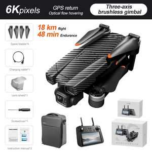 Drone AE86 PRO PLUS avec caméra HD 4K, cardan 6 axes, portée de 6 km, télécommande FPV professionnelle pour débutants, matériau plastique - Product Image 6