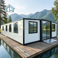 37 m² Villa de vacances, maisons mobiles, bureaux préfabriqués, maison modulaire écologique de 20 pieds avec structure en acier galvanisé et isolation EPS