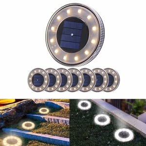 Lampe solaire de jardin étanche pour extérieur, 18 LED, lampe souterraine pour villa, parc, jardin, pelouse, allée, chemin, décoration paysagère - Product Image 3