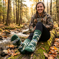 Chaussettes imperméables camouflage pour hommes et femmes, mi-mollet, pour la chasse, la randonnée, la pêche, le ski, le cyclisme, coupe-vent, respirantes, gardent les pieds au sec