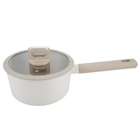 Poêle antiadhésive moderne multi-casseroles à vapeur marmite à soupe aux nouilles couvercle en verre transparent double poignées ménage