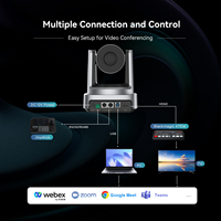 Caméra de conférence PTZ 4K avec zoom optique 3x, HDMI, USB, suivi automatique, montage mural, caméra de streaming