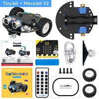 Robot Educativo de Programación Tiny Bit Tiny Bit Plus, Económico, Compatible con la Placa BBC Microbit V2 V1.5