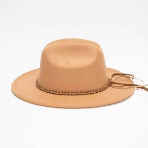 Sombrero <span class=keywords><strong>de</strong></span> Jazz Estilo Británico, Diseño Simple e Informal para Iglesia, Gamuza, <span class=keywords><strong>Lana</strong></span>, Ala Ancha Plana, Sombrero <span class=keywords><strong>de</strong></span> Fiesta para Mujer, Otoño e Invierno - Product Image 3