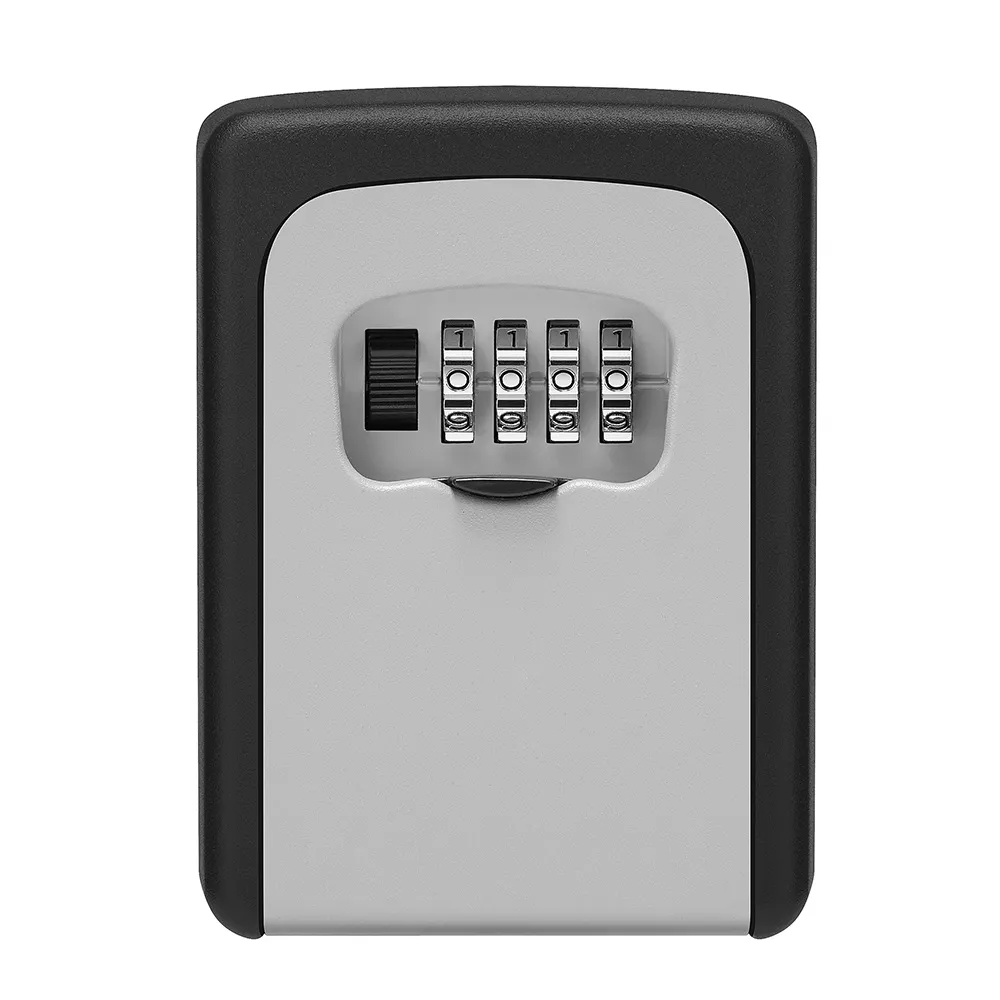 Wall Mounted Key Safe Box outdoor 4 Digit Combination Key Storage Lock Box waterproof key box