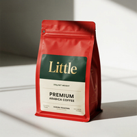 Sachets debout personnalisables et écologiques pour le café Sacs recyclables à fond plat pour l'emballage des aliments pour le café