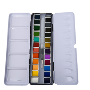 Ensemble de peinture aquarelle léger et portable de 24 couleurs vives pour les jeunes <span class=keywords><strong>artistes</strong></span> et amateurs - Product Image 2