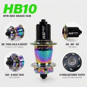 Cubos de Bicicleta MTB Personalizados 120 Cliques 6 Rolamentos HG QR Eixo Passante BOOST Dianteiro Traseiro 32 Furos Freio a Disco para Bicicletas de Montanha - Product Image 3