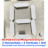 Afficheur LED à 7 segments de 8 pouces, version sans circuit imprimé, segments uniques, rouge, grand segment, chiffres plus grands, logo, pièce électronique lumineuse