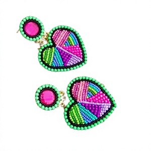Los Mejores Pendientes Colgantes de Flamenco con Cuentas Rosas Vintage, Joyería para Mujer para Fiestas y Bodas, Diseño de Animal Adorable, Accesorio de Moda Elegante para Mujer - Product Image 2