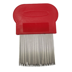 หวีกำจัดเหา 8.5*6.3 ซม. หวีกำจัดหมัด หวีพลาสติก หวีโลหะ หวีซี่ถี่ กำจัดรอยฉีกขาดของขน กำจัดรังแค - Product Image 6