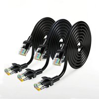 Cable de Conexión Ethernet Cat5e UTP, 100Mbps, RJ45, Cable de Red de Cobre Puro 23/24AWG, Cable de Conexión LAN, CE, RoHS, FCC, para Router, Switch, PC