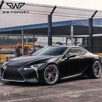 عجلات BW المصنوعة من قطعتين مقاس 5x114.3 و5x130 و5x120 بمقاسات 17 و18 و19 و20 و21 و22 بوصة، بتصميم مقعر وحافة مصقولة لسيارات لكزس LC500 وبي إم دبليو وأودي