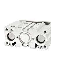 Cilindro Neumático de Doble Acción con Pistón de Aluminio, Cilindro Neumático de Tres Ejes, Bloque de Cabeza de Cilindro, Fabricante de Componentes Neumáticos