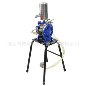 As-15 Aluminum 4 Inch Pneumatic Double Diaphragm Pump With Stand For Paint Transfer 20mm - Product Image 1