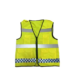 Traffic reflective vest motorcycle riding safety clothing airport construction site customizable reflective coat