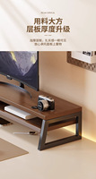 Stand Monitor Komputer Baru Papan Berdensitas Tinggi Rak Penyimpanan Desktop Hitam Minimalis Modern & Pengatur Workstation