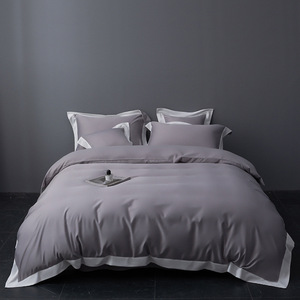 Taie d'oreiller en <span class=keywords><strong>satin</strong></span> <span class=keywords><strong>de</strong></span> viscose <span class=keywords><strong>de</strong></span> haute qualité SP77 <span class=keywords><strong>drap</strong></span> en <span class=keywords><strong>coton</strong></span> égyptien couvre-lit ensemble <span class=keywords><strong>de</strong></span> literie et couette King Luxury - Product Image 6