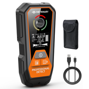 Détecteur de montants en bois LCD HD, détection de métaux, mesure de la profondeur des câbles sous tension 38mm - Product Image 1