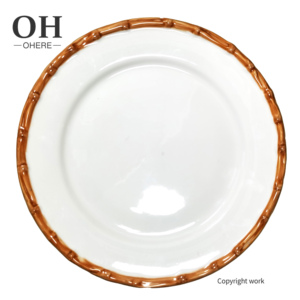 Plato Base Personalizado en Oferta, Platos <span class=keywords><strong>de</strong></span> Bambú, Juego <span class=keywords><strong>de</strong></span> <span class=keywords><strong>Vajilla</strong></span> <span class=keywords><strong>de</strong></span> Porcelana, Plato Base Blanco <span class=keywords><strong>para</strong></span> Bodas y Restaurantes - Product Image 4