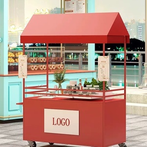 Carrito de Comida con Estructura de Acero Resistente |   Carrito de Mano <span class=keywords><strong>para</strong></span> Comida Callejera y Puestos de Comida en Mercados Nocturnos - Product Image 1