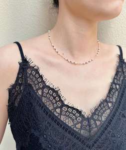 Cadena de lujo Rubí 18K Oro sólido Collar de perlas de agua dulce Gargantilla personalizada de lujo para mujeres Collar de perlas de piedras preciosas - Product Image 4