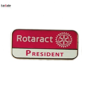 Tùy Chỉnh Rotaract Câu Lạc Bộ Tổng Thống Ve Áo Pins Die Struck Brass Cứng Men Phù Hiệu Trong 24K Mạ Vàng - Product Image 3