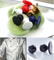 Boutons de veste de chef en nylon de haute qualité 7mm 11mm 12mm, style plat, durables, livraison rapide pour sacs