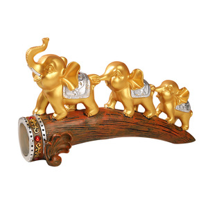 Éléphant moderne européen Une <span class=keywords><strong>famille</strong></span> de trois porche Cave à vin Table Salon Décoration de la maison Cadeaux créatifs - Product Image 3