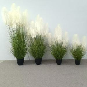Cỏ nhân tạo hộ gia đình mô phỏng tinh tế chậu cây vải tuyn hoa Làm Vườn cỏ giả sậy cỏ trong nồi - Product Image 4