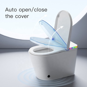 <span class=keywords><strong>WC</strong></span> intelligent à chasse <span class=keywords><strong>d</strong></span>'eau automatique avec bidet intégré, télécommande, siège chauffant et fonction de chauffage du siège - Product Image 5
