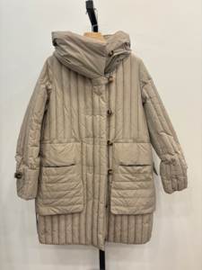 Hiver Femmes Veste en duvet de canard Long Padded Parka Coat Warm Windproof Lightweight <span class=keywords><strong>Eider</strong></span> Feather Hooded Luxury Casual White Black - Product Image 2