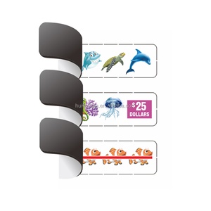 Billets de loterie à gratter économiques à trois fenêtres, thème Monde sous-marin, impression de billets à gratter - Product Image 2