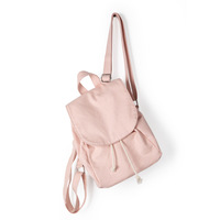 Sac à dos scolaire unisexe en toile, neuf, mignon, motif dessin animé, mode décontractée, simple, printemps-été, couleur unie, fermeture éclair