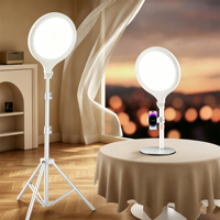 Kit d'éclairage LED plein écran 26 cm avec support de téléphone réglable pour TikTok, YouTube, diffusion en direct et photographie