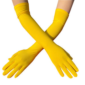 Gants longs de danse en soie de lait élastique pour mariée, élégants pour mariage, fête, scène, performance, respirants, protection solaire estivale - Product Image 3
